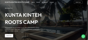 Portfolio Case Study: KUNTA KINTEH ROOTS CAMP Booking Website
